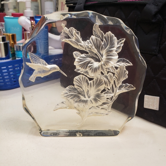 Hummingbird Glass Decor - Picture 2 of 5